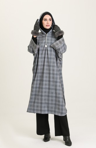 Gray Poncho 9061-01