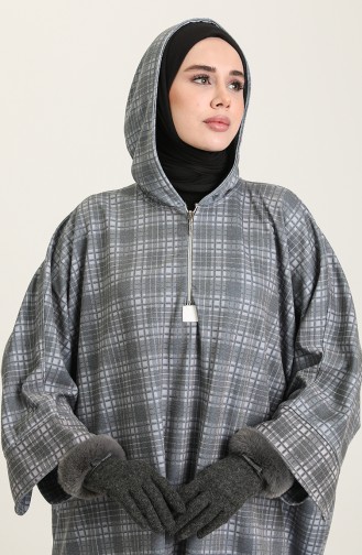 Gray Poncho 9061-01