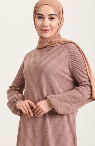 Powder Hijab Dress 8298-01