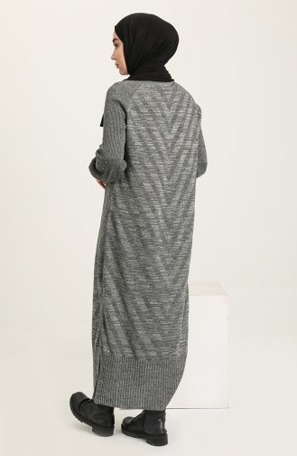 Smoke-Colored Hijab Dress 8298-05