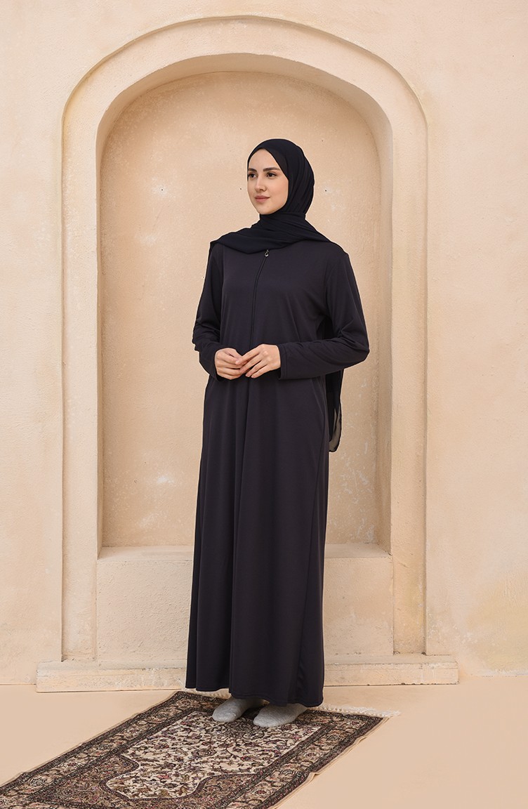 Fermuarlı Namaz Feracesi 1400-01 Lacivert