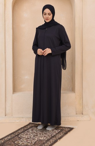Fermuarlı Namaz Feracesi 1400-01 Lacivert
