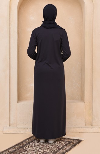 Fermuarlı Namaz Feracesi 1400-01 Lacivert