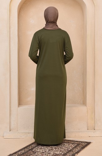 Khaki Abaya 1400-03