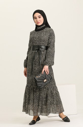 Black Hijab Dress 3535A-01