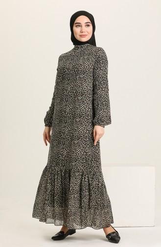 Black Hijab Dress 3535A-01