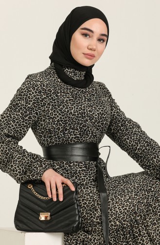 Black Hijab Dress 3535A-01