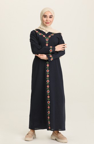 Robe Hijab Bleu Marine 7000-01