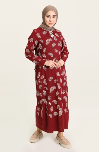 Robe Hijab Bordeaux 5656-04