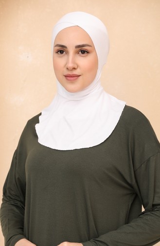Sefamerve Hijab Bonnet 21 White White 21
