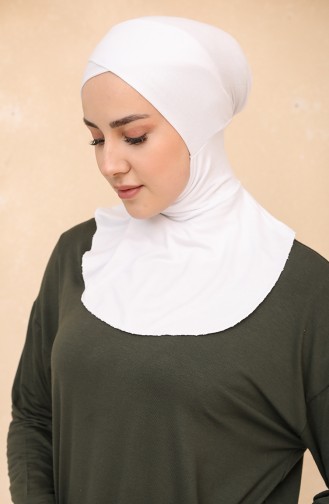 Sefamerve Hijab Bonnet 21 White White 21