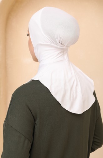 Sefamerve Hijab Bonnet 21 White White 21