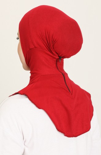 Sefamerve Übergröße Hijab Bonnet 01 Weinrot 01