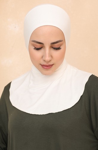 Sefamerve Bonnet Hijab Grande Taille 05 Ecru 05