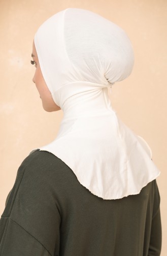 Sefamerve Bonnet Hijab Grande Taille 05 Ecru 05