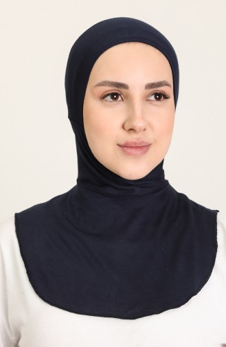 Sefamerve Übergröße Hijab Bonnet 08 Dunkelblau 08