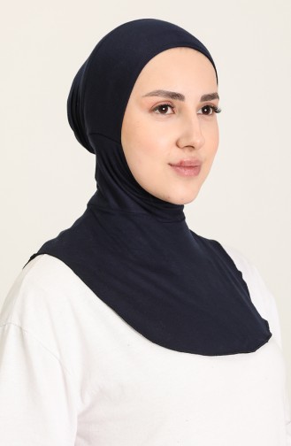 Sefamerve Bonnet Hijab Grande Taille 08 Bleu Marine 08