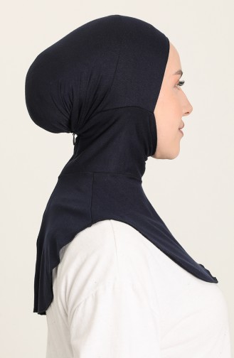 Sefamerve Übergröße Hijab Bonnet 08 Dunkelblau 08