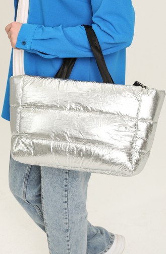 Silver Gray Shoulder Bag 0067-02