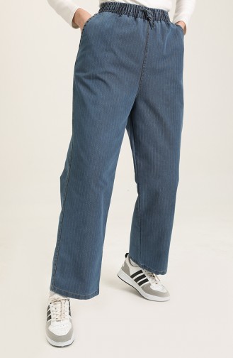 Pantalon Bleu Foncé 3601-02