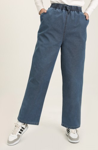Pantalon Bleu Foncé 3601-02