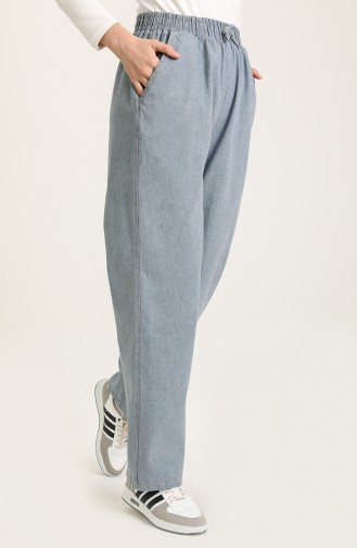 Pantalon Bleu Glacé 3601A-01