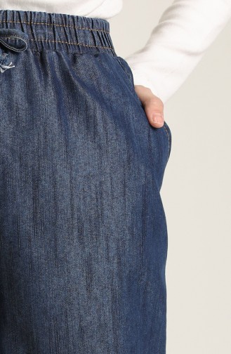 Pantalon Bleu Marine Foncé 3602-02