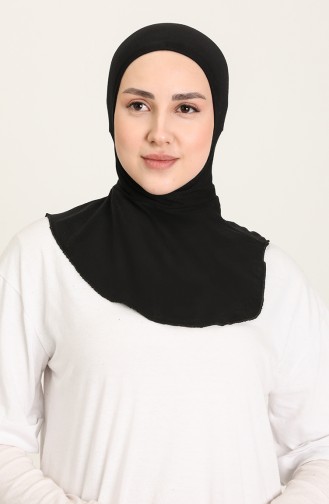 Sefamerve Hijab Bonnet 01 Black 01