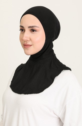 Sefamerve Hijab Bonnet 01 Black 01