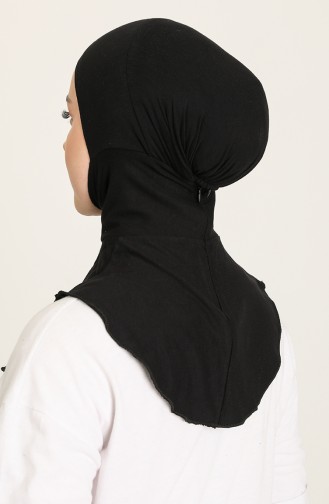 صفا مروة بونيه بتصميم حجاب 02 لون أسود 01