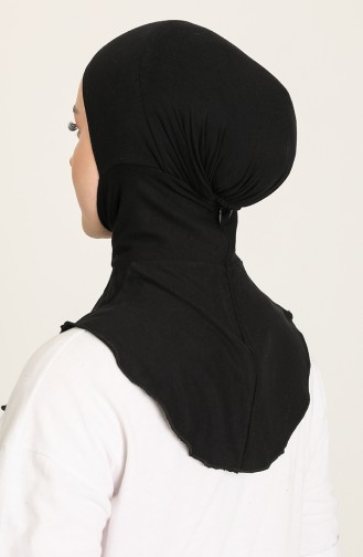 Sefamerve Hijab Bonnet 01 Black 01