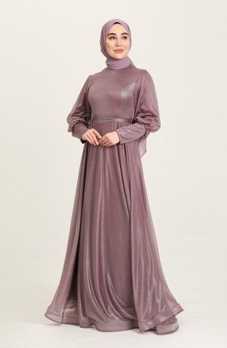 Lila Hijab-Abendkleider 5672-02