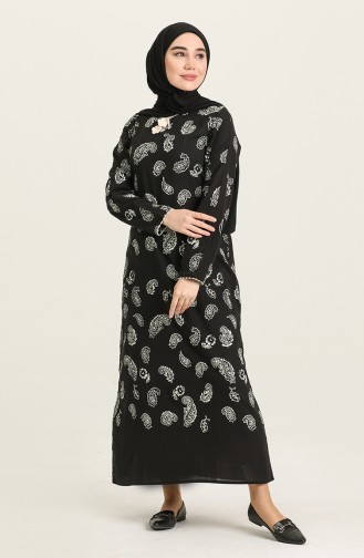 Black İslamitische Jurk 5656-01