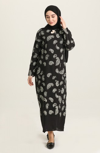 Black İslamitische Jurk 5656-01