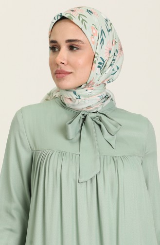 Teal Hijab Dress 1730-01
