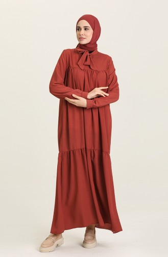 Robe Hijab Rose Pâle 1730B-01