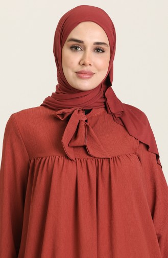 Beige-Rose Hijab Kleider 1730B-01