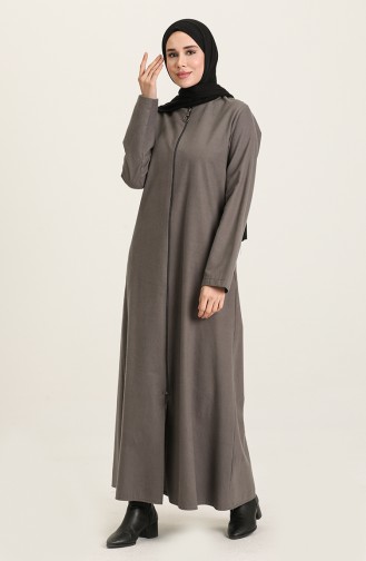 معطف طويل رمادي 2031-01
