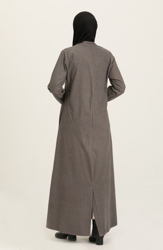 معطف طويل رمادي 2031-01