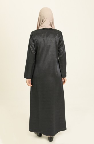 Abaya mit Reißverschluss 6013-03 Dunkelblau 6013-03