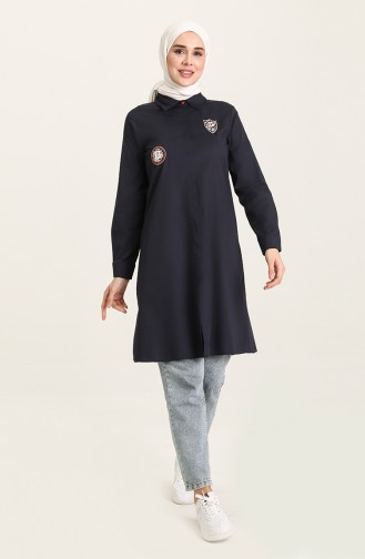 Navy Blue Tuniek 3023-05