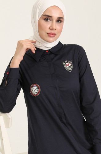 Navy Blue Tuniek 3023-05