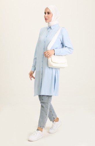 Oyya Slit Tunic 8138-01 Blue 8138-01