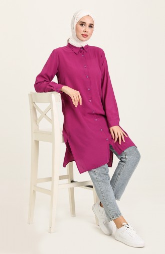 Oyya Slit Tunic 8138-10 Purple 8138-10