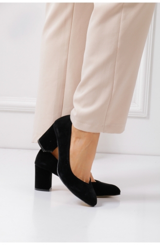 Lana Kadın Topuklu Ayakkabı 202205ODS01-03 Siyah Siyah