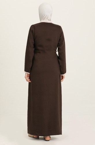 Dark Brown Praying Dress 7005-03