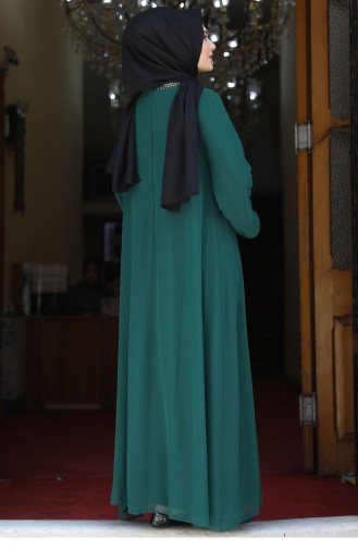 Habillé Hijab Vert emeraude 1826
