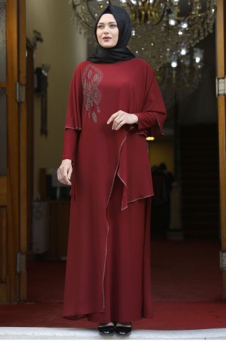 Habillé Hijab Bordeaux 1877