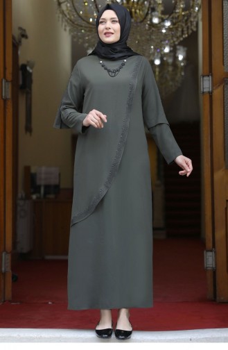 Khaki Hijab-Abendkleider 1923