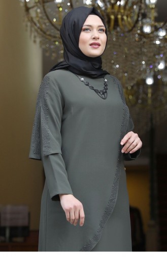 Khaki Hijab-Abendkleider 1923